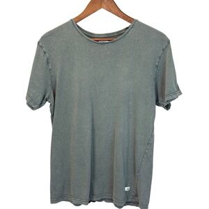 Quiksilver 2016 100% Cotton Vintage Surf Beach Tee Dark Heathered Gray Size S